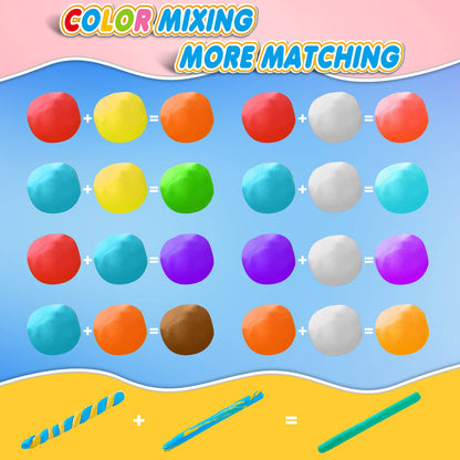 Magic Clay - Air Dry Clay 96 Colors, Modeling Clay for Kids with Tools, Soft & Ultra Light, Toys Gifts for Age 3 4 5 6 7 8+ Years Old Boys Girls Kids