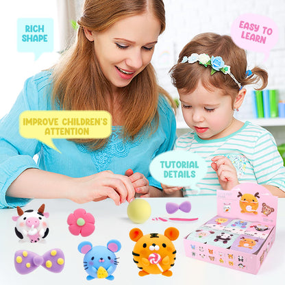 LOUFOR Air Dry Clay Kits - Modeling Clay for Kids, Ultra Light & Soft, Safe & Non-Toxic, 12 Boxes DIY Model Magic Clay with Sculpting Tools & Tutorials, Creatible Art Crafts Toys Gifts Boys Girls