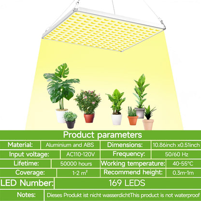 LED Grow Light for Indoor Plants Full Spectrum Plant Light for Seedling, Hydroponic, Greenhouse, Succulents, Flower