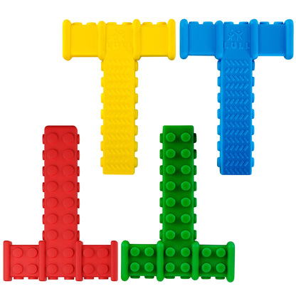 Lull Kids Chewy Sensory Toys for Kids with Autism Sensory Product for Adults Teens Toddlers, ADHD Tools for Kids, ADHD Toys for Autistic Children, Oral Motor Tool Tube, Mouth Toys, Chew Stick (4 Pack)