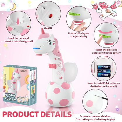 KETIEE Unicorn Drawing Projector Toys for Ages 5-7: Smart Art Sketcher Tracing and Drawing Projector for Kids with 96 Stencils, Spring for Girls Boys Ages 3+