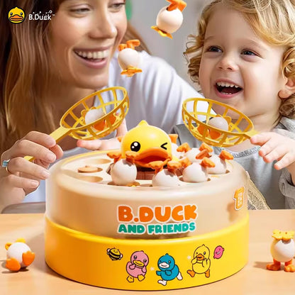 BDUCK+ Board Games for Toddlers, Kids Toys Jumping Ducks Game for Kids 4-8, 2 Players Family Board Game Interactive Educational Toy for Boys Girls, Birthday Gifts for Age 3 & Up