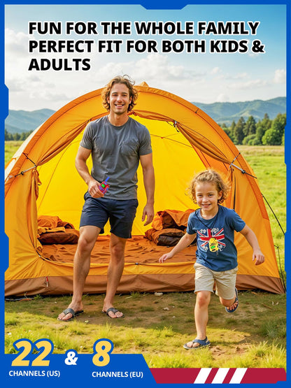 Inspireyes Walkie Talkies for Kids Rechargeable,Long Range 2 Way Radio, Outdoor Camping Games Party Toys for 3 4 5 8-12 Year Old Boys Birthday Xmas Gift for Kids, 3 Pack
