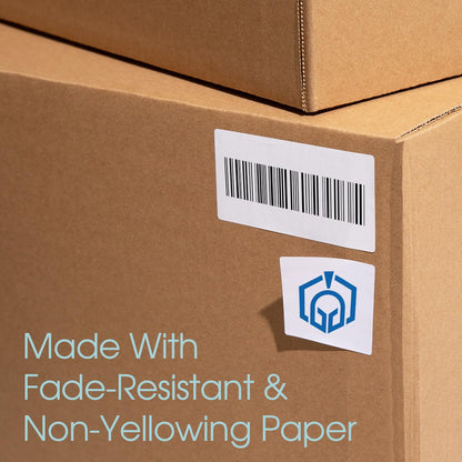 8.5" X 11" Matte White Full Sheet Labels (100 Sheets, 100 Stickers) Printable Sticker Paper for Laser & Inkjet Printers - Spartan Industrial Template R026