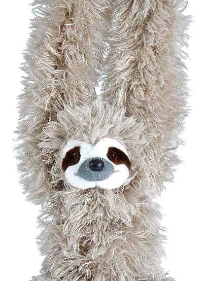 Wild Republic Hanging Three Toed Sloth Plush, Stuffed Animal, Plush Toy, Gifts for Kids, Zoo Animals, 30 inches