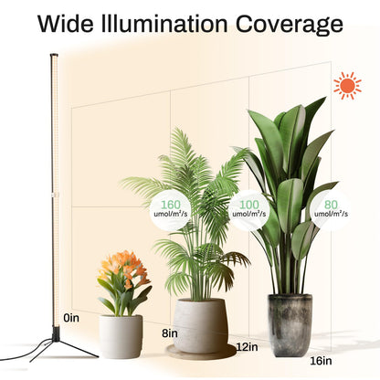 Atmel Standing Grow Lights for Indoor Plants with Timer, 3 Adjustable Modes Full Spectrum Plant Lights for Indoor Growing, 243LED Plant Grow Light for Flowering, Office, Indoor Garden