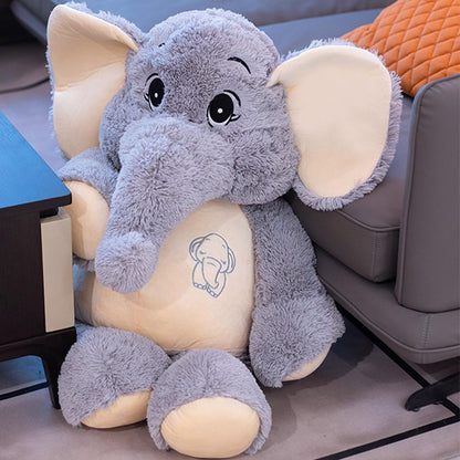 Large Soft Huggable Elephant Plush Toy, 27'' - Cute Fluffy Stuffed Elephant for Baby Girls & Boys, Gifts for Birthday, Mother's Day, Christmas