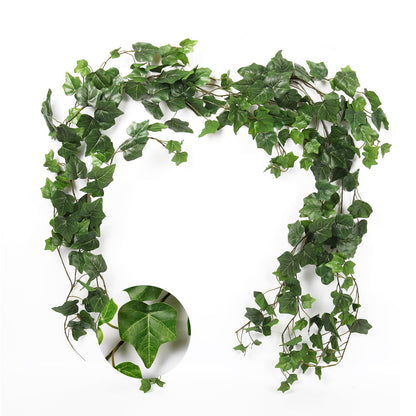 RECUTMS Artificial Ivy Vines Ivy Garland 2Pcs 74.8inch Fake Vines Hanging Plants with Silk Leaves Greenery Spring Decor for Indoor Outdoor Wedding Home Kitchen Garden Office
