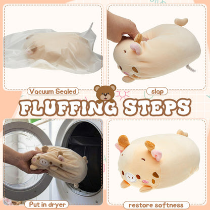 Leitee 9 Pcs Stuffed Animals Plush Bulk 8 Inch Cute Plushies Toys Plush Pillow for Boys Girls Birthday Gifts Box Toys for Classroom Prize Kids Party Favors Valentines Gifts in Bulk (Cute Animal)