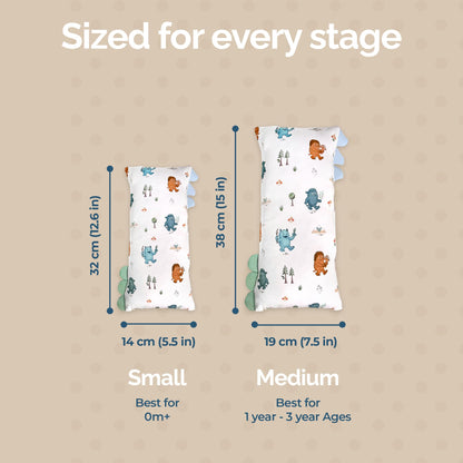 Theo's Lovey Pillow - Cloud-Soft Bamboo Lovey for Babies (0m+), Self-Soothing, Huggable Comfort Toy Pillow, Washable and Travel-Ready - Into The Mountain (Small)