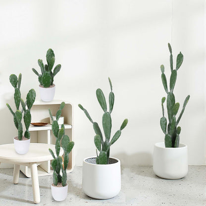Yinleus 35Inch Artificial Cactus Faux Cacti Fake Cactus Saguaro Potted Plants for Indoor Outdoor Home Offices Store Decoration