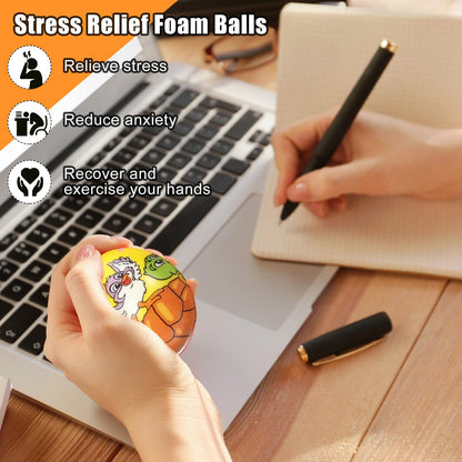 Shappy 300 Pcs Mini Foam Stress Relief Balls Bulk Pack for Adults Boys Girls, Squeeze Stress Balls for Finger Exercise Party Favors Classroom Prizes (Creative Style)