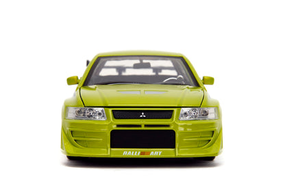 Jada Toys Fast & Furious 1:24 Brian's Mitsubishi Lancer Evolution VII Die-cast Car, toys for kids and adults, Lime Green (99788)