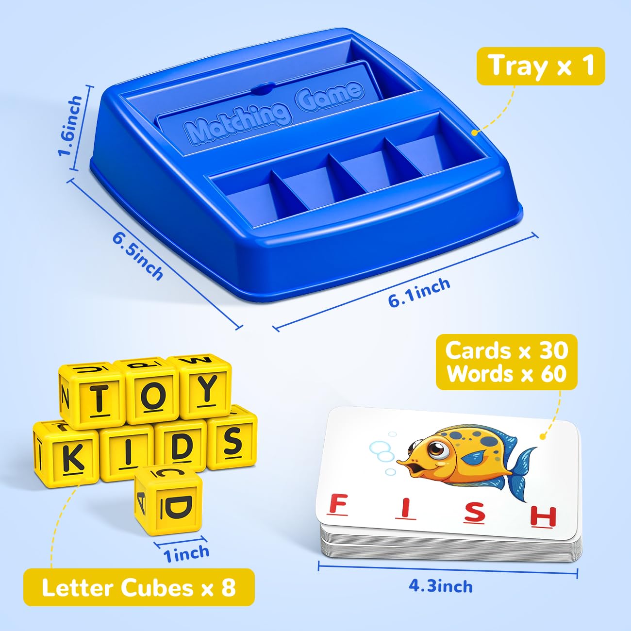 NARRIO Educational Toys for 3 4 5 Year Old Boys Gift, Matching Letter Game Preschool ABC Learning Toys for Kids Ages 4-8 Years, Christmas Birthday Gifts for 3-6 Year Old Boys Toddler Toys Age 2-4