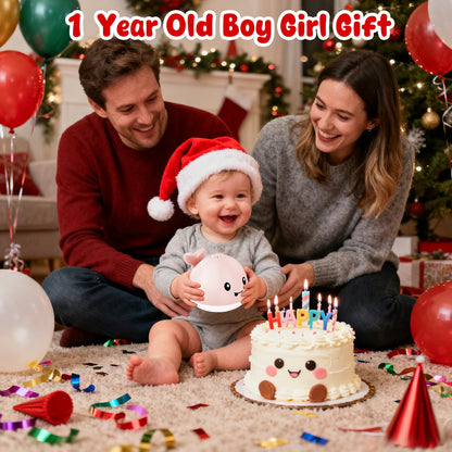 Baby Bath Toys for Kids Ages 1-3, Pool Water Toys for Baby 1 2 3 Year Boy Girl, Whale Bath Toy Sprinkler Light up Bath Toys for Babies 6-12 Months, Toddlers Bathtub Toys Baby Birthday Gifts