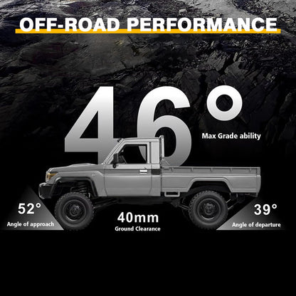Upgraded MN82 PRO LC79 RC Rock Crawler, 1/12 MNRC RC Crawler 4x4 Toyota LC79 Off Road RC Pickup Truck, 4WD 2.4GHz RC Climing Car RTF with LED Lights for Adults