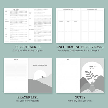 Verveorig Bible Study Journal for Women & Men, Church Notes Prayer Journal Bible Notebook for Note Taking, Bible Study Guide/Supplies/Gifts/Accessories (Brown, A5 (5.8" x 8.3"))