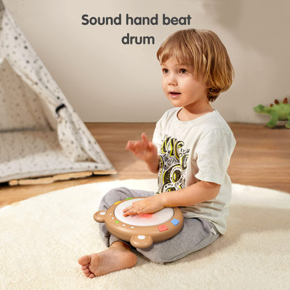 TUMAMA Baby Musical Toy, Electronic Drum Instruments with Light and Sound, Early Educational Development Songs Gift for Infants, Toddlers, Boys, Girls