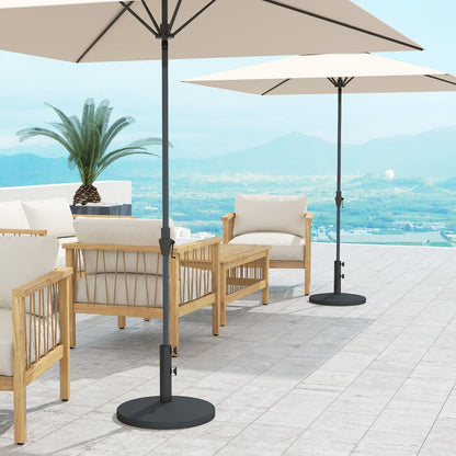C-Hopetree 44 lb Patio Umbrella Base, Heavy Duty Stand for Outdoor Patio Market Table Umbrella, Black