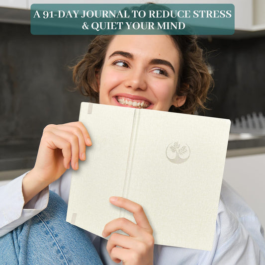 SIMSIMY Mental Health & Anxiety Journal, 91 Days Mood Tracker Journal for Mindfulness, Self Care & Stress Relief, Guided CBT Journal with Mental Health Coloring Book Pages & Dream Diary to Record, Wellness Gifts for Women Men