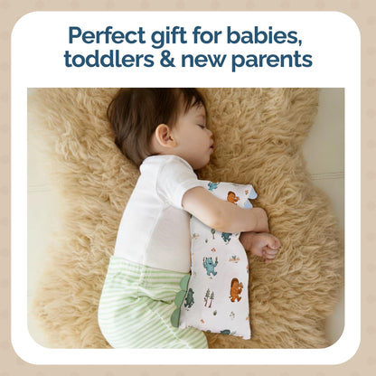 Theo's Lovey Pillow - Cloud-Soft Bamboo Lovey for Babies (0m+), Self-Soothing, Huggable Comfort Toy Pillow, Washable and Travel-Ready - Into The Mountain (Small)