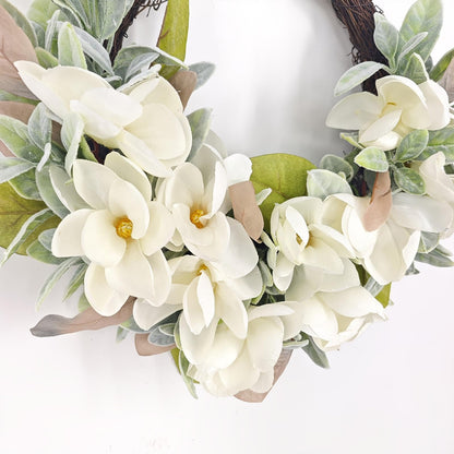 predolo Flower Wreath for Front Door Outdoor Table Window Hanging Garland