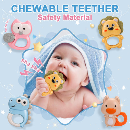 ZFSZSY Crib Mobile with Music and Lights,Mobiles for Cribs, Baby Mobile Arm Toys Hanging for Girls Boys Infants 0-6 6-12 Months, Bassinets Nursery Musical Portable Mobile Clip On Pack and Play(Bule)