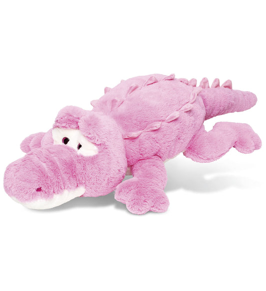 DolliBu Plush Alligator Stuffed Animal Pillow Size - Super Soft Animal Pillow for Kids, Cozy Nap Buddy, Floor Pillow for Kids & Toddlers, Jumbo Hugging Plush - 34 Inch