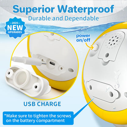 Baby Bath Toys: Bath Whale Toy Sprinkler, Light Up Bath Toys for Kids Ages 1-3, Bathtub Outdoor Water Pool Toys for Toddlers 1 2 3 Year Old, Birthday Gift for Boys & Girls (Grey)