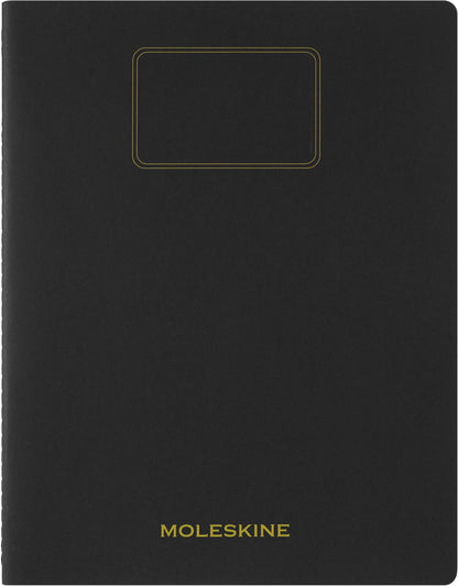 Moleskine Student Cahier Journal, Soft Cover, Plain/Blank, XXL (8.5" x 11"), Black, 120 Pages, Set of 2