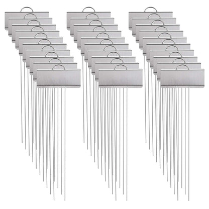 Foraineam 30 Pack 11.5 inch Stainless Steel Garden Markers Weatherproof Metal Plant Labels Large Planting Seedling Stake Signs