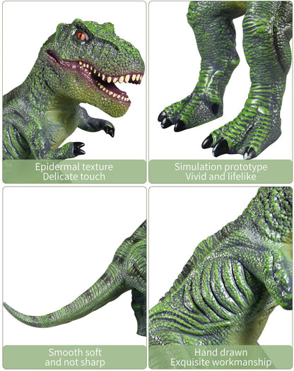 YONGJULE Large Dinosaur Toys- 28" Tyrannosaurus Rex Soft Dinosaur Toys for Kids 3-5, Big Inflatable Dinosaur for Boys Girls, Toddler Dinosaur Party Favors (Tyrannosaurus Rex)