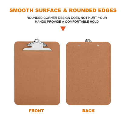 HERKKA 18 Pack Hardboard Office Clipboards - A4 Letter Size, ECO Friendly