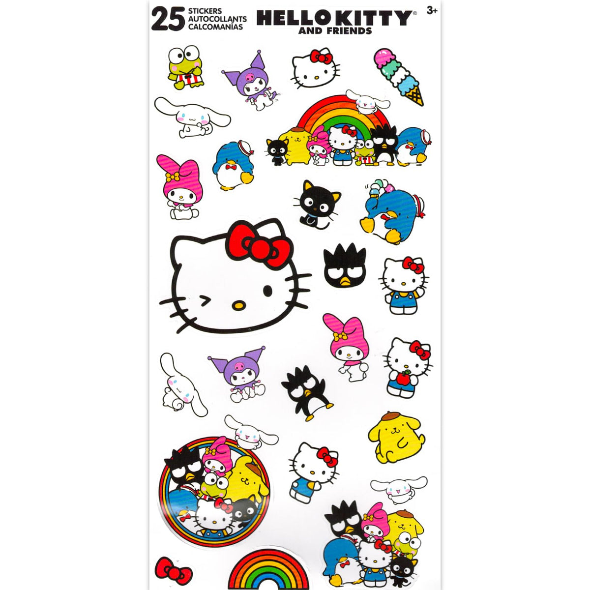 Kuromi School Supplies Pack - 11 Pc Bundle with Sanrio Pencils, Mini Ruler, Eraser, Pencil Topper, Stickers, More for Kids, Girls | Kuromi Back to School Supplies