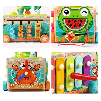 JAUNTY Toddler Wooden Montessori Toy for 1 2 3 Year Old Toys, Educational Stem Toy for Baby Boys Girls 18 Months+, Preschool Learning Fine Motor Skill First 1st Birthday Gifts for Kids Girl Boy 1-3