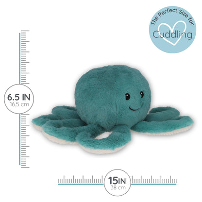 Octopus - Microwavable & Weighted Plush Stuffed Animal - Heated Plushie for Warmth - Cute, Soft, Cozy Toy for Adults & Children (Boys, Girls, & Toddlers) by Warm Pals