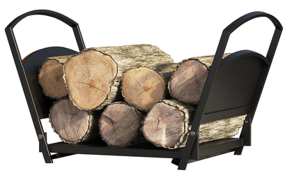 Fire Beauty Fireplace Log Holder Folding Firewood Rack,Stacking Rack,Storage Rack for Firewood, Indoor, Outdoor,Heavy Duty Steel