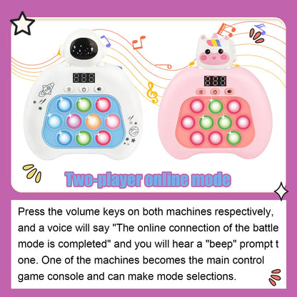 Fidget Toys for Kids, Handheld Puzzle Game with LED Screen & Multiplayer Mode, Sensory Toys for 3-12 Year Old Girls Boys, Fun Battle Gifts for Friends（Christmas）