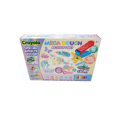 Crayola Silly Scents Mega Dough Activity Kit - Fidget Toys & Sensory Toys for Kids - 50+ Pieces Including Scented Dough, Alphabet & Number Cutters - Ideal Creative Play