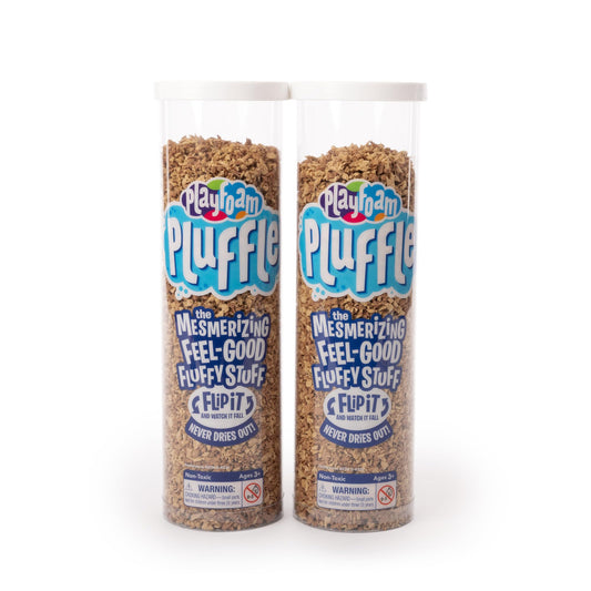 Educational Insights Pluffle(R) Sand 2-Pack - Sensory Bin Foam Set, No Mess Alternative to Sand Toys & Slime for Toddlers at Home or in the Classroom, Fun Sensory Table Filler, Gift for Kids Ages 3+