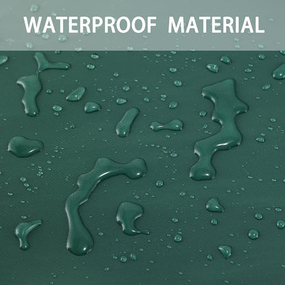 Leaf Tarp with 4 Handles Garden Waste Yard Tarps Extra Reinforced Corner Waterproof Reusable Durable Tarp Collector for Leaf Pickup,Landscape Pruning,Leaf Hauler,Tent Footprint (Green)