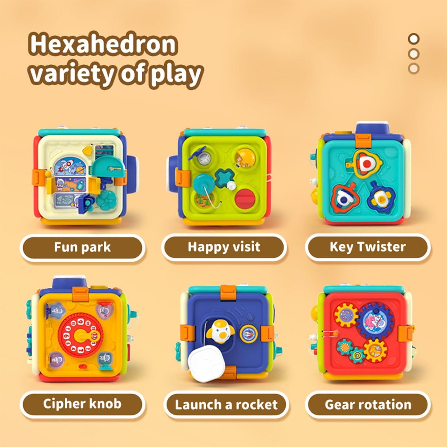 WIIBAAHO Toys for 1 2 Year Old Boy Montessori Busy Board Educational Learning Toddler Toys One Year Old Boy and Girl Gifts