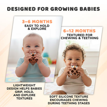 Baby’s Way Teething Toy – Owl Silicone Teether Toy for Babies 3–6 Months Toys for 6–12 Months – Baby Teething Relief, Silicone Teethers for Babies