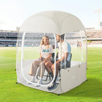 Raynesys Sports Tent for 1-2 Person, Portable & Foldable Pop Up Tents Shelter with Carry Bag, Instant Weather Proof Clear View Bubble Tent for Fishing, Camping, Watching Sports Events