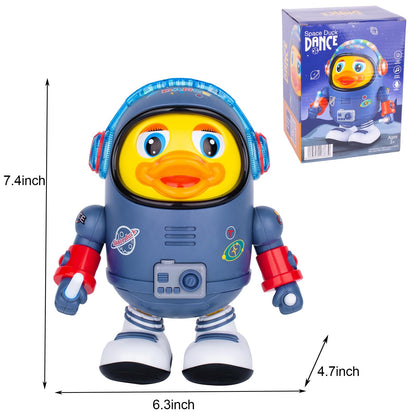ZHMY Baby Toys, Electric Space Duck, Electric Music Toy,Electric Toys with Lights and Sounds, Moving Walking Dancing Toys for Toddler (Space Duck)