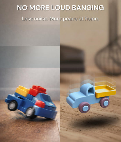 Silicone Toy Cars for Kids Ages 3+ – Soft, Safe Non-Toxic Silicone Cars with Smooth Rolling Wheels, Quiet Play, Push and Go Car Toys, Food Grade Silicone Toys, No Hole Bath Toy Mold Free, 5 Pack Set