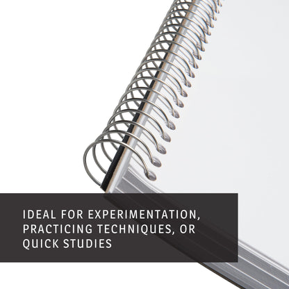Bienfang Sketch Pad 11x14 Inch, 100 Sheets of 60lb 90gsm Art Paper, Spiral Bound Sketch Book Drawing Notebook