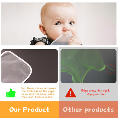 Yeeeasy Baby Tissue Box Toy High Contrast for Newborn Black and White Montessori Toy for Babies 3 Months Sensory Tissue Box
