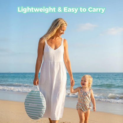 Gorich Pop Up Baby Beach Tent with UPF50+ UV Protection, Portable Toddler Sun Shelter with Mesh Ventilation, Lightweight & Foldable Play Shade Tent for Beach, Park & Backyard