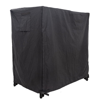 Coverify Heavy Duty Waterproof Log Rack Cover - Outdoor Fire Wood Protection Cover, 4ft - UV Protection, Black